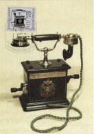 CARTOLINA MAXIMUM GERMANIA TELEFONO TISCHAPPARAT OB 05 -1905 GERMANY Postcard  DEUTSCHLAND Ansichtskarten - Cartes-Maximum (CM)