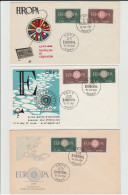 1960 N.3 BUSTE EUROPA CEPT PREMIER JOUR D'EMISSION FIRST DAY COVER ERSTTAGSBRIEF 1°GIORNO EMISSIONE ESPAÑA MADRID - 1960