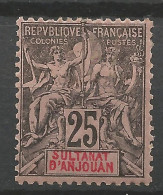 ANJOUAN  N° 8 NEUF* CHARNIERE  / Hinge  / MH - Unused Stamps