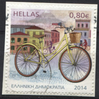 Grèce 2014 - YT 2728 (o) Sur Fragment - Vélo - Used Stamps