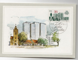 CARTOLINA MAXIMUM GERMANIA 1987 750 ANNIVERSARIO BERLINO MARZAHN GERMANY Postcard  DEUTSCHLAND Ansichtskarten - Maximumkarten (MC)