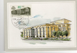 CARTOLINA MAXIMUM GERMANIA 1987 750 ANNIVERSARIO BERLINO FRIEDRICHSTADTPALAST GERMANY Postcard DEUTSCHLAND Ansichtskarte - Maximumkaarten