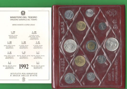 Italia Repubblica Serie 1992 Divisionale Piero Della Francesca 2 X 500 Lire Argento - Jahressets & Polierte Platten