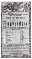„Die Zauberflöte“, Nachdruck Programm Erstaufführung Schikaneder 1791, Mozarteum Salzburg, Repro, Nicht Gelaufen - Opéra