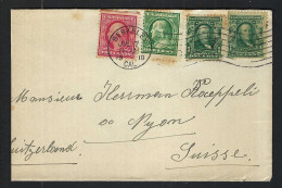 ETATS-UNIS 1908: LSC De Berkeley (Ca) Pour Nyon (Suisse) - 1901-20