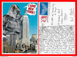 CPSM/gf NEW YORK (Etats-Unis)  I Love New York !. Empire State Building Et King-Kong...H126 - Empire State Building