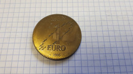 ESSAI 1 EURO 1995 16 DECEMBRE CONSEIL EUROPEEN DE MADRID FRAPPE MEDAILLE - Monétaires / De Nécessité