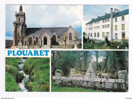 22 PLOUARET En 4 Vues Eglise CEG Luzel Rivière St Eturien Fontaine St Jean Citroën Ami 8 En 1989 VOIR DOS - Plouaret