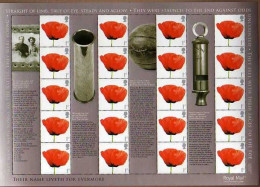 GROSSBRITANNIEN GRANDE BRETAGNE GB 2008 GENERIC SMILER Lest We Forget 1st Class Poppy Sg LS55, SC-GS-057, Mi MF5 - Personalisierte Briefmarken