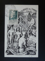 Carte Locale Légion Etrangere Journée Du Timbre Sidi-Bel-Abbes Algérie 1948 (ex 1) - Maximumkarten