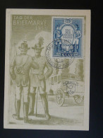 Carte Maximum Card Tag Der Briefmarke Dudweiler Sarre Saar 1953 - Cartes-maximum