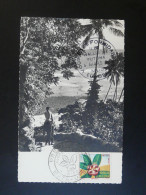 Carte Maximum Card Flore D'outre Mer Wallis Et Futuna 1958 - Maximumkaarten
