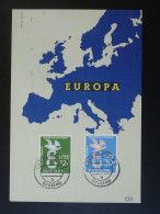 Carte Maximum Card Europa 1958 Sarre Saar - Maximum Cards