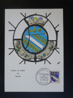 Carte Maximum Card Vitrail Stained Glass Armoiries De Troyes 10 Aube 1963 - Verres & Vitraux