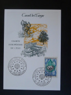 Carte Maximum Card Charte Européenne De L'eau Strasbourg Europa 1969 (ex 1) - Acqua