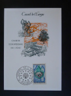 Carte Maximum Card Charte Européenne De L'eau Strasbourg Europa 1969 (ex 2) - Agua
