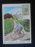 Carte Maximum Card Facteur Vélo Bicycle Journée Du Timbre Angers 49 Maine Et Loire 1972 - Ciclismo