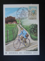 Carte Maximum Card Facteur Vélo Bicycle Journée Du Timbre Amiens 80 Somme 1972 - Wielrennen