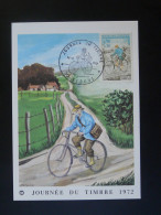 Carte Maximum Card Facteur Vélo Bicycle Journée Du Timbre Vesoul 70 Haute Saone 1972 - Vélo