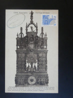 Carte Maximum Card (non Oblitérée) Horloge St-Jean Horology Besancon 25 Doubs 1976 - Clocks