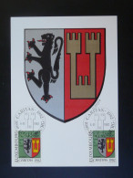 Carte Maximum Card Armoiries Coat Of Arms Luxembourg Caritas 1982 (ex 2) - Maximum Cards