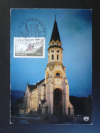 Carte Maximum Card Monastère De La Visitation Annecy 74 Haute Savoie 1986 - Abadías Y Monasterios