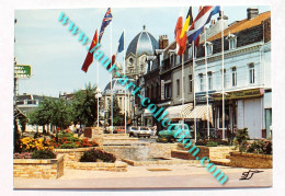 CPSM 62 HENIN BEAUMONT, LA PLACE, COMMERCE VOITURE AUTOMOBILE, NORD PAS DE CALAIS, PHOTO, CARTE POSTALE ANCIENNE (2423) - Henin-Beaumont