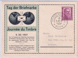 1937 - Suisse - Tag Der Briefmarke - Journeé Du Timbre - Michel 315 Mit Sonderstempel BERN - Giornata Del Francobollo