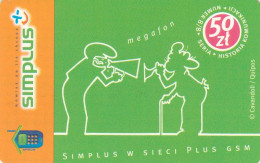 Poland, POL-SIM-030.01, Phonecard › History Of Communication 8/8 - Megaphone, 2 Scans - Pologne