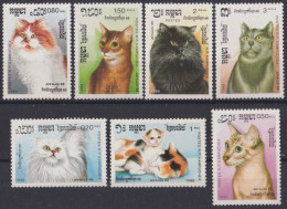 F-EX44748 CAMBODIA MNH 1988 CATS FELINE. - Chats Domestiques