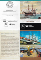 #75297 ARGENTINA 2023 SHIP ANTARCTIC RESCUE CORBETA URUGUAY PAINTING POST OFFICIAL BROCHURE - Nuevos