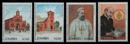 Sambia 1991 - Mi-Nr. 582-585 ** - MNH - Ignatius Von Loyola - Zambia (1965-...)