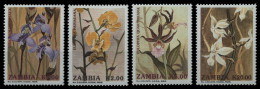 Sambia 1992 - Mi-Nr. 595-598 ** - MNH - Orchideen / Orchids - Zambia (1965-...)