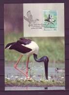 Australia 1991 MiNr. 1238 Wasservögel BIRDS The Black-necked Stork (Ephippiorhynchus Asiaticus) 1v MC 1,00 € - Cartoline Maximum