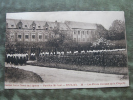 EECLOO - INST. ND AUX EPINES - PAVILLION ST. PAUL - ELEVES REVENANT DE LA CHAPELLE 1919 - Eeklo