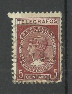 PORTUGAL O 1922 Telegrafos Telegraph 5 Cts. O - Gebraucht