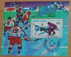 DJIBOUTI 1984, Olympic Games - Sarajevo, Sports, Mi #B97, Souvenir Sheet, Used - Hiver 1984: Sarajevo