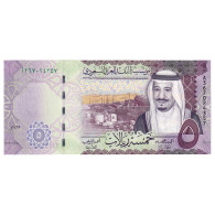 Billet, Arabie Saoudite, 5 Riyals, 2017, NEUF - Saoedi-Arabië