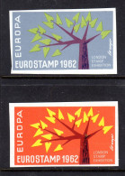 1962 LONDON STAMP EXHIBITION EUROSTAMP COUNCIL OF EUROPE IMPERF PAIR FINE MNH ** SG UNLISTED - 1962