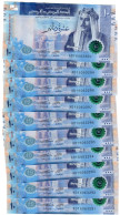 Jordan 10x 10 Dinars 2022 (2023) UNC - Jordan