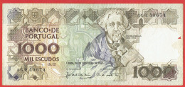 Portugal - Billet De 1000 Escudos - Teofilo Braga - 28 Février 1987 - P181c - Portugal