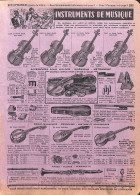 # 1 Feuillet Du Catalogue Manufacture Française D'Armes & Cycles - Instruments De Musique - 1950 - ...