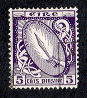 Irlande 1941 Yv. N°85 – 5p Violet – Oblitéré - Gebraucht