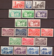 Andorra Francese 1948 1FR/30FR  19v MNH/** Vedere Scansione - Unused Stamps