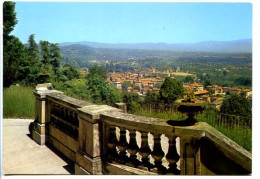 CPSM 10.5 X 15 Isère TULLINS Colonie De Vacances ESSO  Château De Beauregard      Vue Générale Sur Le Village - Tullins