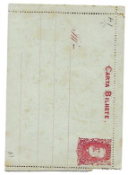 Brazil Very Old First A1 Mint Stationary Card Carta Bilhete Lightly Stained And Corner Fault - Entiers Postaux