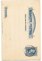 Brazil Cancelled Bahia 1892 Stationary Card 12 Carta Bilhete Unwritten - Entiers Postaux
