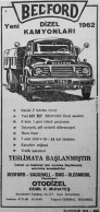 TRUCK ADVERTISING / "BEDFORD DIESEL TRUCKS HAVE STARTED DELIVERY." 1962 - Vrachtwagens