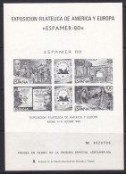 1980 PRUEBAS OFICIALES EDIFIL 3. NUEVO **/MNH. VALOR CATALOGO 37€. - Souvenirbögen