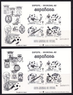 1982 PRUEBAS OFICIALES EDIFIL 4/5. NUEVO **/MNH. VALOR CATALOGO 68€. - Feuillets Souvenir